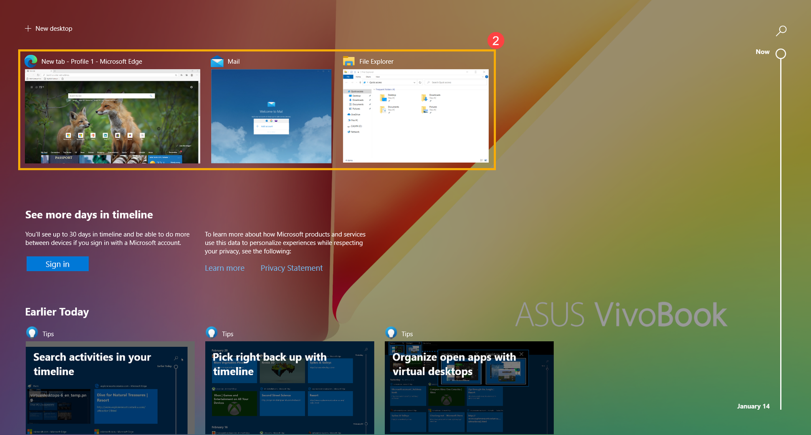Virtual Desktop di Windows 10